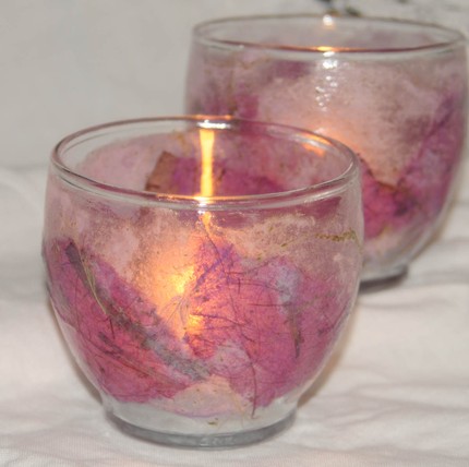 Lilac Votive holders